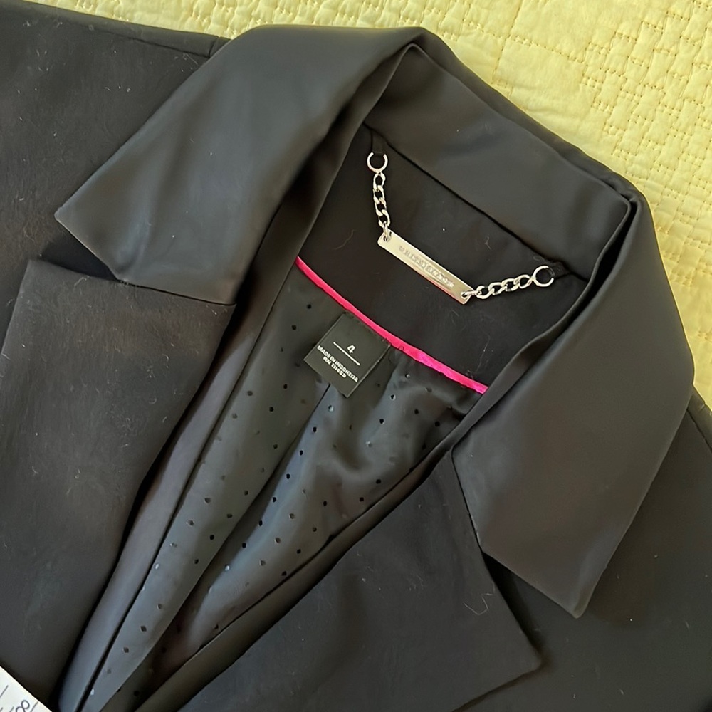 White House Black Market Black Jacket Size 4 - Picture 10 of 14
